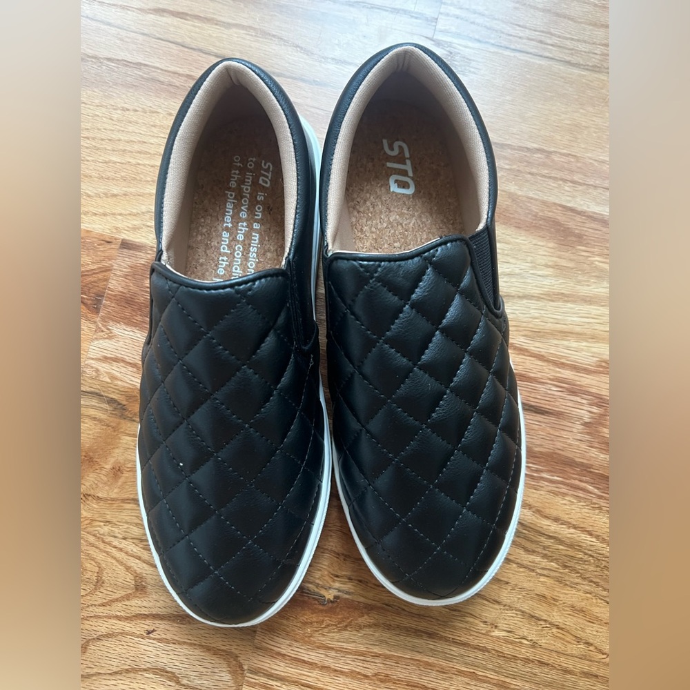 Slip On Black Shoes NEW in box